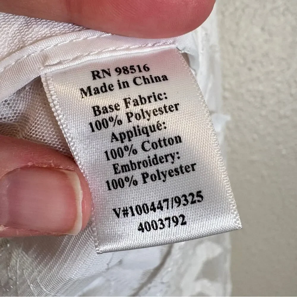 Coldwater Creek White Lace Sheer Full Zip Jacket Womens 12P Boho Coquette Girly